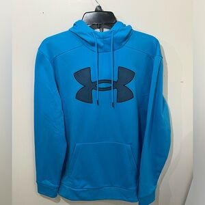 UNDER ARMOUR Blue Big Logo Hoodie Medium New!